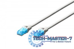 Patch cord U/UTP kat.5e PVC 7m Biały