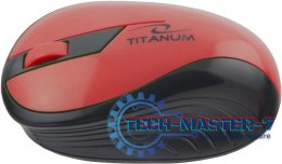 TITANUM MYSZ BEZPRZEWODOWA OPTYCZNA TM114R RAINBOW CZERWONA