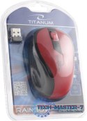 TITANUM MYSZ BEZPRZEWODOWA OPTYCZNA TM114R RAINBOW CZERWONA