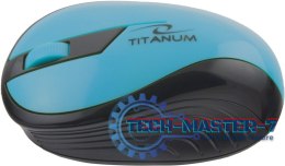 TITANUM MYSZ BEZPRZEWODOWA OPTYCZNA TM114T RAINBOW TURKUSOWA