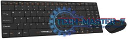 ZESTAW BEZPRZEWODOWY KLAWIATURA SLIM + MYSZ 2,4 GHz EK122K LIBERTY CZARNY