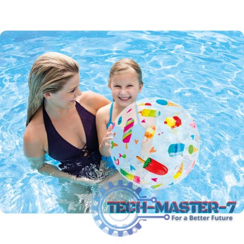 Dmuchana piłka plażowa 51cm różne wzory - 59040 INTEX INTEX Dmuchana piłka plażowa 51cm różne wzory - 59040 INTEX INTEX