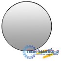 Okrągłe lustro ścienne 50 cm wiszące nowoczesne czarna rama aluminium ModernHome ModernHome