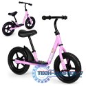 Rowerek rower biegowy z podestem dla dzieci jeździk koła EVA ECOTOYS różowy ECOTOYS