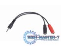 Adapter Jack Mini 4-Pin(M)->2x Jack Mini(F) 20cm