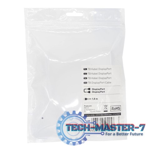 Kabel DisplayPort M/M 1.8 m. czarny v 1.1 Kabel DisplayPort M/M 1.8 m. czarny v 1.1