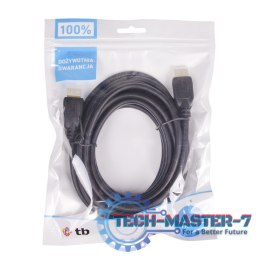 Kabel HDMI 1.4 pozłacany 1.8 m.