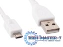 Kabel USB Micro AM-MBM5P 1m White