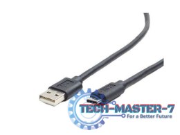 Kabel USB 2.0 typu AC AM-CM 1.8m czarny