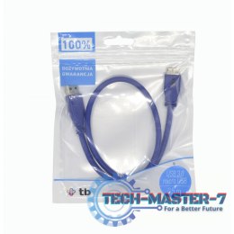 Kabel USB 3.0-Micro 0,5 m. niebieski