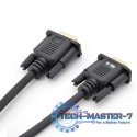 Kabel VGA 15M-15M 1.8 m., czarny pozłacany