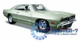 Model kompozytowy Dodge Charger R/T 1969 srebrny