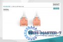 Patch cord U/UTP kat.6 PVC 0,5m szary