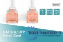 Patch cord U/UTP kat.6 PVC 0,5m szary