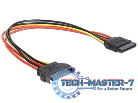 Przedłużacz SATA M/F 15PIN 30cm Przedłużacz SATA M/F 15PIN 30cm