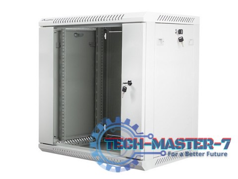Szafa instalacyjna wisząca 19'' 12U 600X450mm szara (drzwi szklane) Szafa instalacyjna wisząca 19'' 12U 600X450mm szara (drzwi szklane)