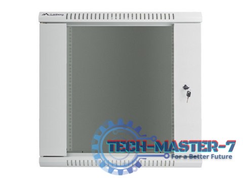Szafa instalacyjna wisząca 19'' 12U 600X450mm szara (drzwi szklane) Szafa instalacyjna wisząca 19'' 12U 600X450mm szara (drzwi szklane)