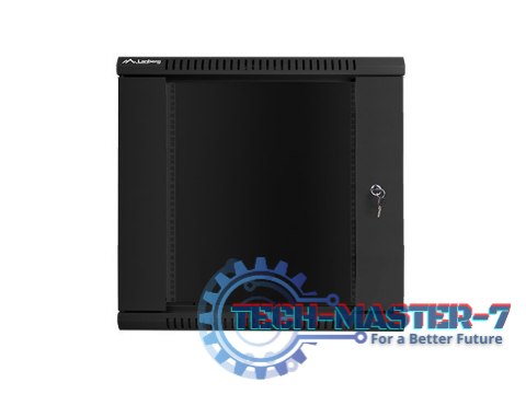 Szafa instalacyjna wisząca 19'' 12U 600X600mm czarna (drzwi szklane) Szafa instalacyjna wisząca 19'' 12U 600X600mm czarna (drzwi szklane)