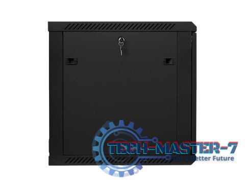 Szafa instalacyjna wisząca 19'' 12U 600X600mm czarna (drzwi szklane) Szafa instalacyjna wisząca 19'' 12U 600X600mm czarna (drzwi szklane)