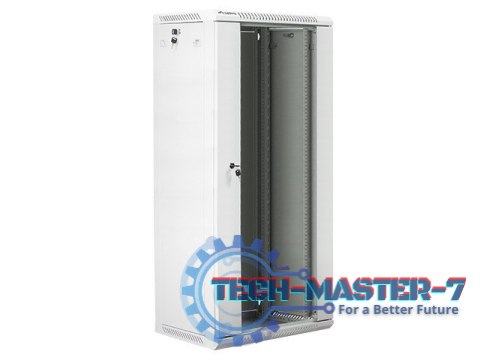 Szafa instalacyjna wisząca 19'' 27U 600X450mm szara (drzwi szklane) Szafa instalacyjna wisząca 19'' 27U 600X450mm szara (drzwi szklane)
