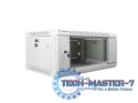 Szafa instalacyjna wisząca 19'' 4U 600X450mm szara (drzwi szklane)