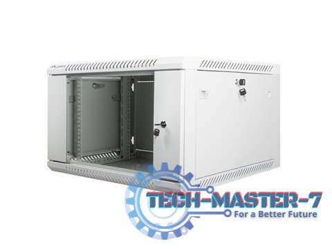 Szafa instalacyjna wisząca 19'' 6U 600X600mm szara (drzwi szklane) Szafa instalacyjna wisząca 19'' 6U 600X600mm szara (drzwi szklane)