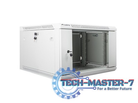 Szafa instalacyjna wisząca 19'' 6U 600X600mm szara (drzwi szklane) Szafa instalacyjna wisząca 19'' 6U 600X600mm szara (drzwi szklane)
