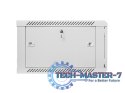 Szafa instalacyjna wisząca 19'' 6U 600X600mm szara (drzwi szklane)