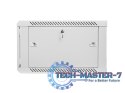 Szafa instalacyjna wisząca 19'' 6U 600X600mm szara (drzwi szklane)