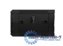 Szafa instalacyjna wisząca 19 cali 4U 600X450mm czarna (drzwi szklane)