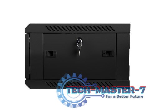 Szafa instalacyjna wisząca 19 cali 4U 600X450mm czarna (drzwi szklane) Szafa instalacyjna wisząca 19 cali 4U 600X450mm czarna (drzwi szklane)