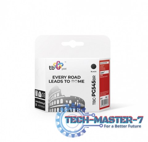 Tusz do Canon PIXMA iP2850/MG2950/2550/2450/MX495 TBC-PG545B BK ref. Tusz do Canon PIXMA iP2850/MG2950/2550/2450/MX495 TBC-PG545B BK ref.