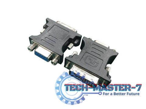 Adapter DVI->VGA (24M/15F) czarny Adapter DVI->VGA (24M/15F) czarny
