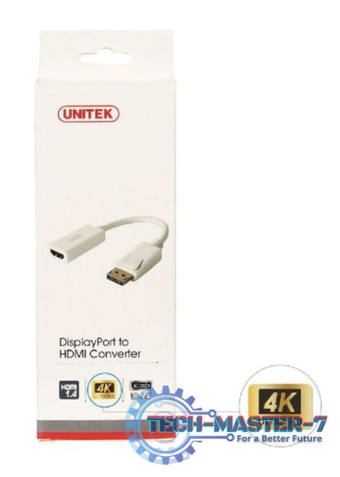 Adapter DisplayPort - HDMI 4K; Y-6332 BIAŁY Adapter DisplayPort - HDMI 4K; Y-6332 BIAŁY