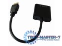 Adapter HDMI-A(M)->VGA (F)+Audio na kablu
