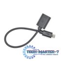 Kabel OTG 15cm czarny