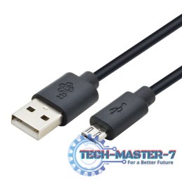 Kabel USB - Micro USB 3 m. czarny