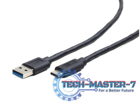 Kabel USB Type-C(M)-AM 3.0 1.8m czarny Kabel USB Type-C(M)-AM 3.0 1.8m czarny