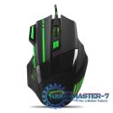 MYSZKA PRZEWODOWA DLA GRACZY 7D OPTYCZNA USB MX201 WOLF ZIELONA