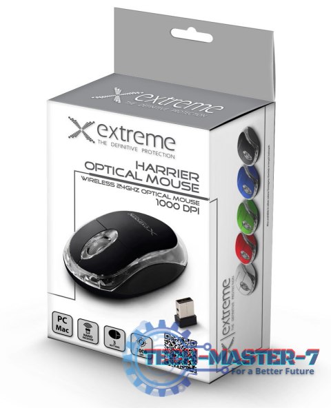 Mysz bezprzewodowa XM105K 3D, 2.4GHz, czarna Mysz bezprzewodowa XM105K 3D, 2.4GHz, czarna