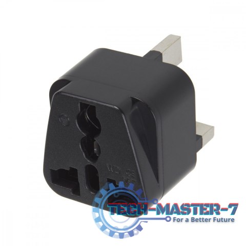 Adapter gniazdo EU na wtyk UK MCE154 Czarny Adapter gniazdo EU na wtyk UK MCE154 Czarny