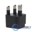 Adapter gniazdo EU na wtyk UK MCE154 Czarny