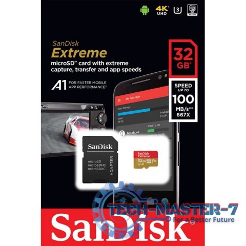 Extreme microSDHC 32GB 100/60 MB/s A1 V30 U3 Extreme microSDHC 32GB 100/60 MB/s A1 V30 U3