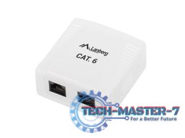 Gniazdo natynkowe 2x RJ45 Kat.6 białe