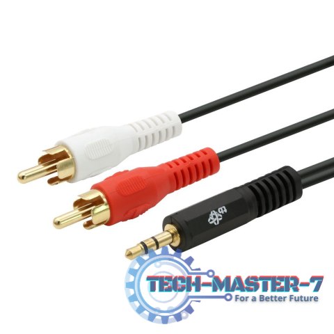 Kabel 3,5mm Mini Jack - 2x RCA M/M (chinch) 2,5m Kabel 3,5mm Mini Jack - 2x RCA M/M (chinch) 2,5m
