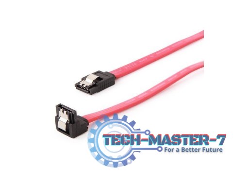 Kabel SATA DATA III dół/prosto metalowe zatrzaski 50cm Kabel SATA DATA III dół/prosto metalowe zatrzaski 50cm