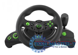 Kierownica PS3/PC USB NITRO czarno-zielona