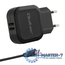 Ładowarka sieciowa 17W | 5V | 3.4A | 2xUSB + kabel Micro USB