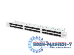 Patch Panel 48 Port 1U Kat.6 szary