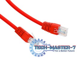 Patch cord Kat.6 UTP 0.5m czerwony